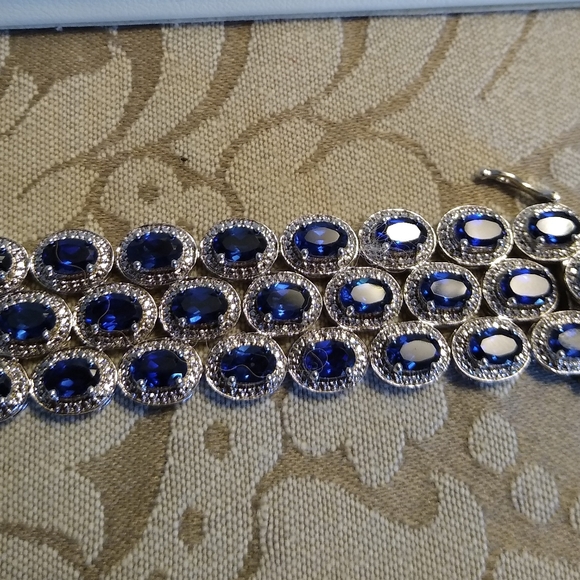 Sapphire/Silver Bracelet - Picture 3 of 4